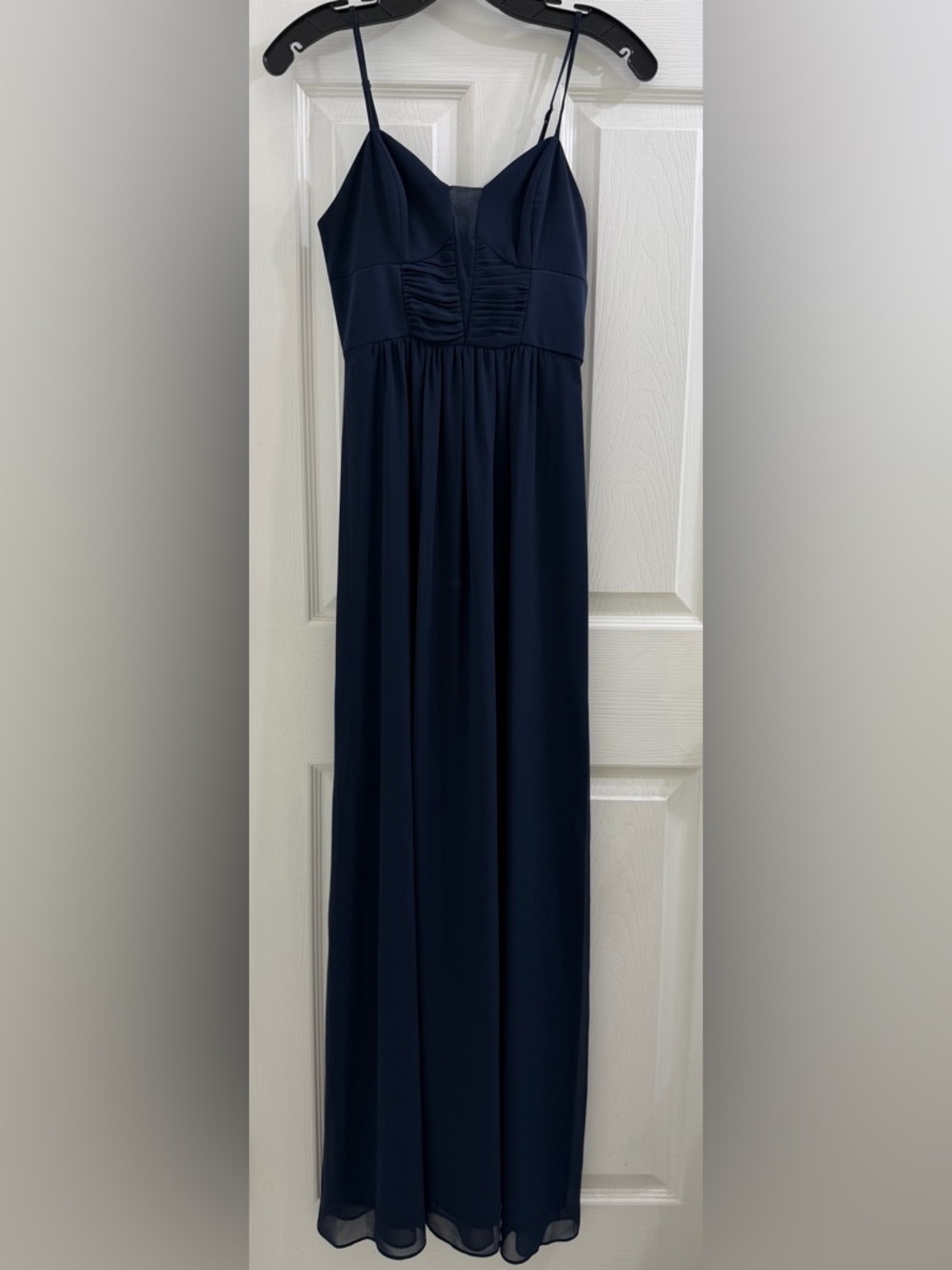 BCBGeneration Navy Spaghetti-Strap Maxi Dress